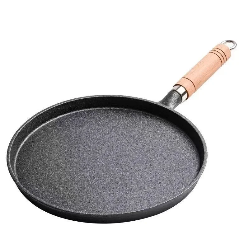 Danish Pancake Pan - 20/23/26cm Cast Iron Flat Pan, Household