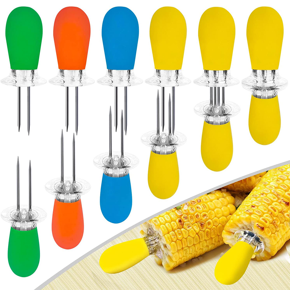 Corn Dog Stick - LMETJMA 12pcs/set Corn Holders Stainless Steel