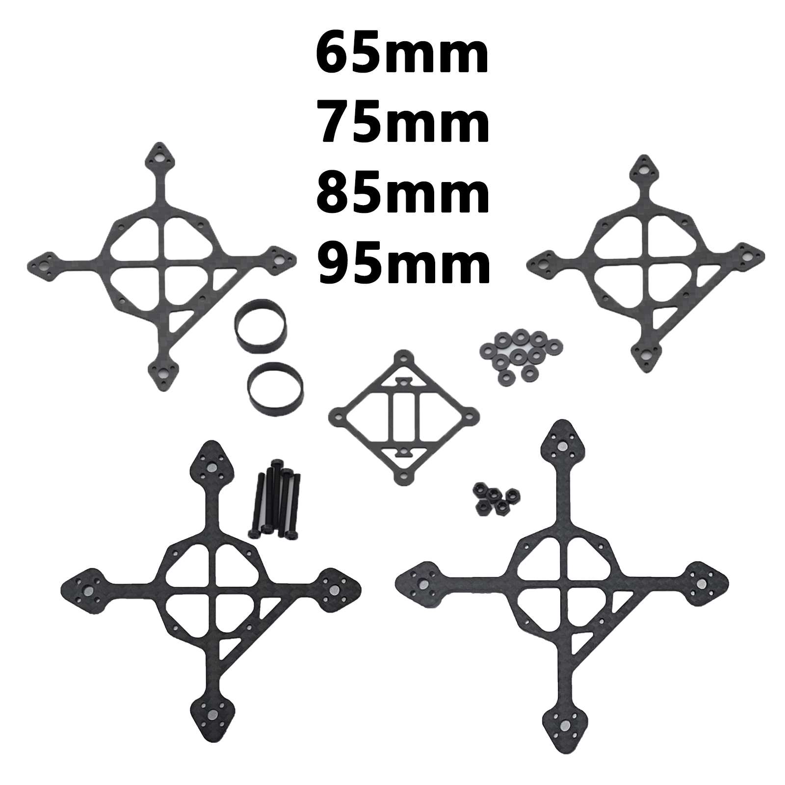 Crepe Pan Carbon - 65mm 75mm 85mm 95mm Wheelbase 3K