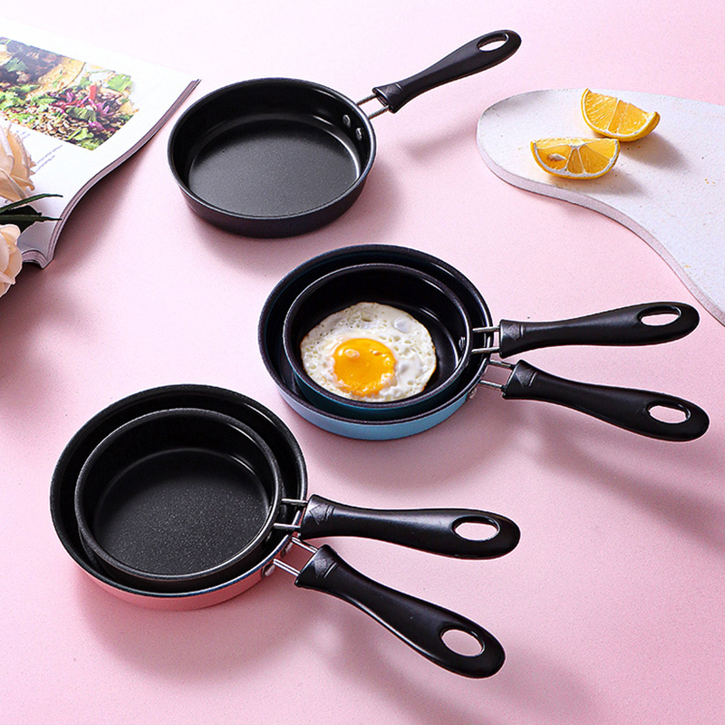 Egg Waffle Pan - 12cm Mini Frying Pan Stainless Steel