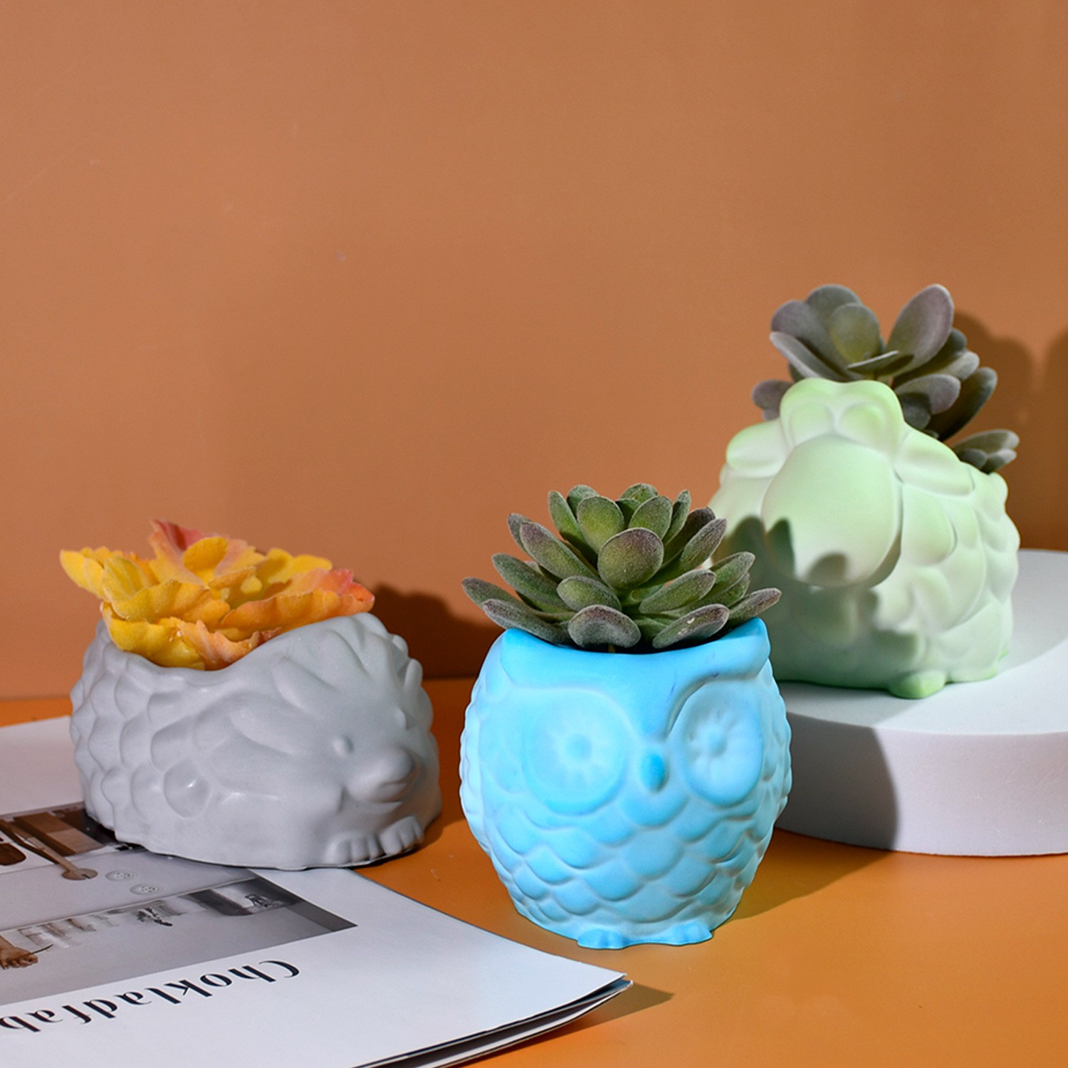 3D Animal Flower Pot Silicone  - Potsticker Mold のレビューと価格