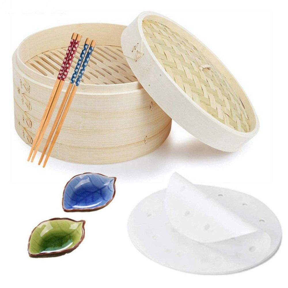 Chinese Steamer Bamboo Steamer - Bao Steamer Bamboo のレビューと価格
