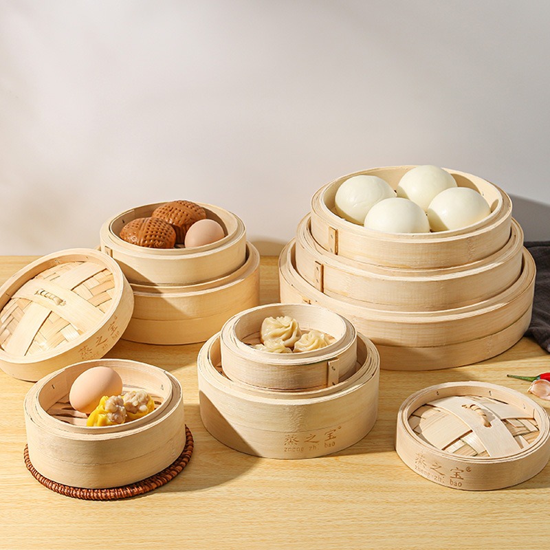 Chinese Steamer Bamboo Steamer - Bao Steamer Bamboo のレビューと価格