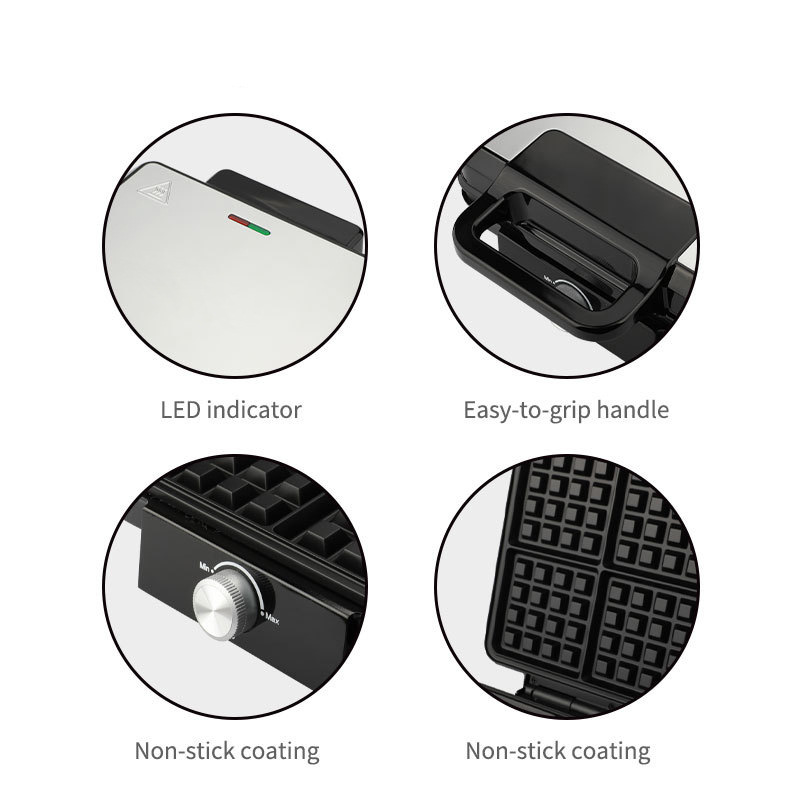 Reemix 4-Slice Belgian Mini Wa - Mini Pancake Griddle のレビューと価格