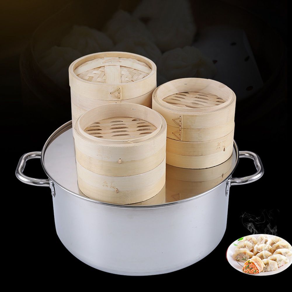 Steaming With Lid Cooking Tool - Bao Steamer Bamboo のレビューと価格