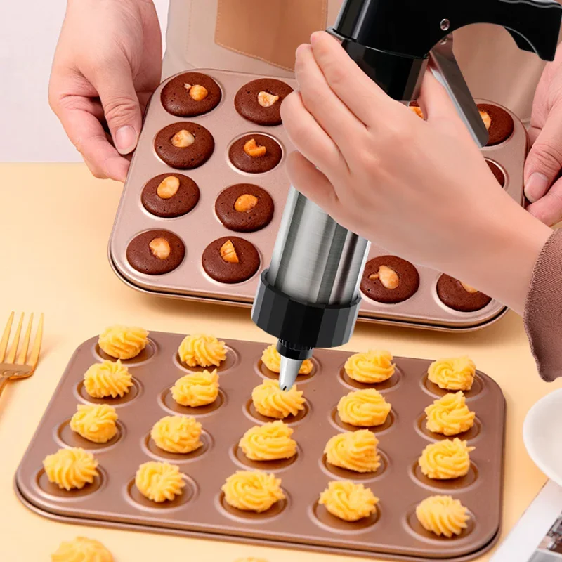 Cookie Press Gun Kit Stainless - Churros Maker Gun のレビューと価格