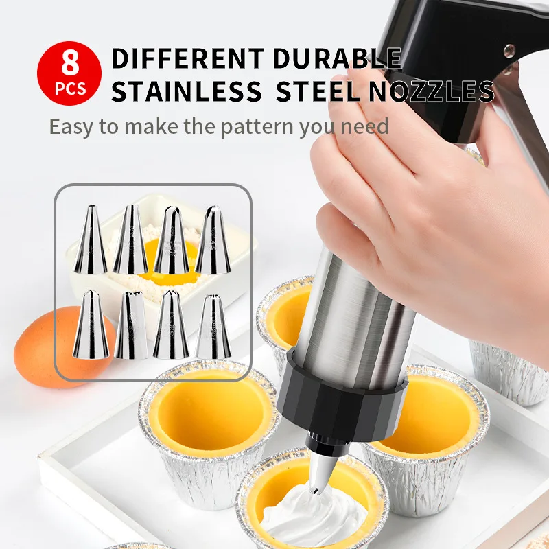 Cookie Press Gun Kit Stainless - Churros Maker Gun のレビューと価格