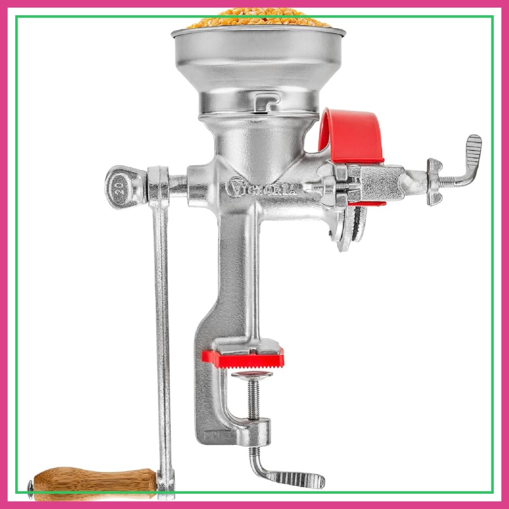 Manual Cast Iron Grain Mill wi - Cast Iron Corn のレビューと価格