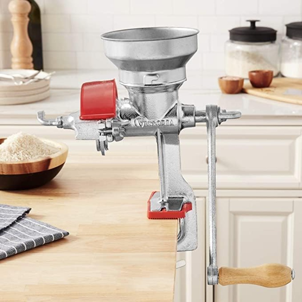 Manual Cast Iron Grain Mill wi - Cast Iron Corn のレビューと価格