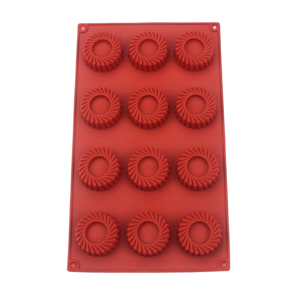 12 Holes Circular Vortex Shape - Donut Mold Silicone のレビューと価格