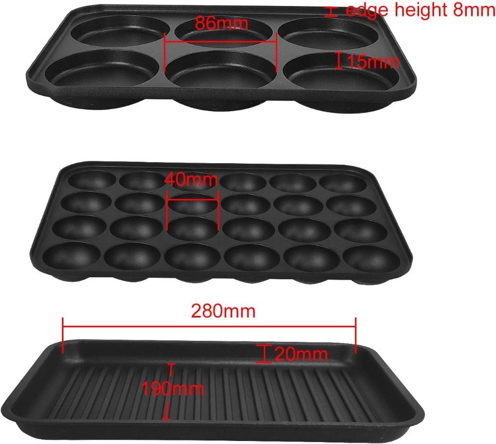 Multifunction Nonstick Baking  - Takoyaki Grill Plate のレビューと価格