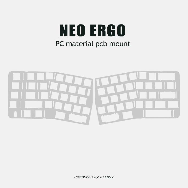 Neo Ergo Keyboard Positioning  - Crepe Pan Carbon のレビューと価格