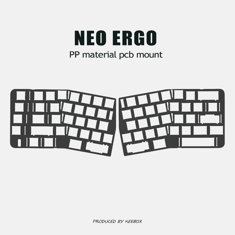 Neo Ergo Keyboard Positioning  - Crepe Pan Carbon のレビューと価格