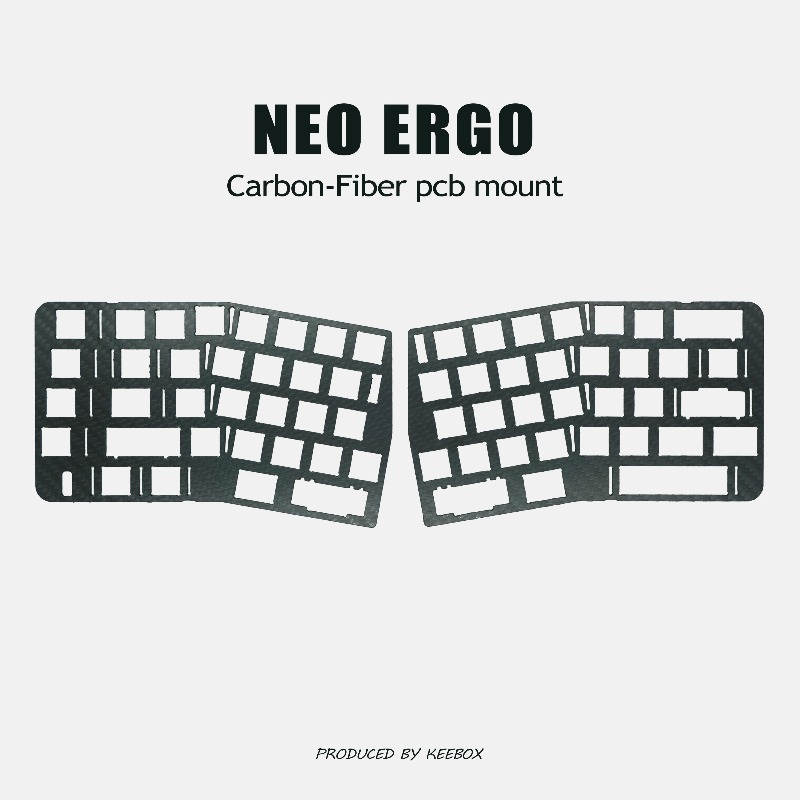 Neo Ergo Keyboard Positioning  - Crepe Pan Carbon のレビューと価格