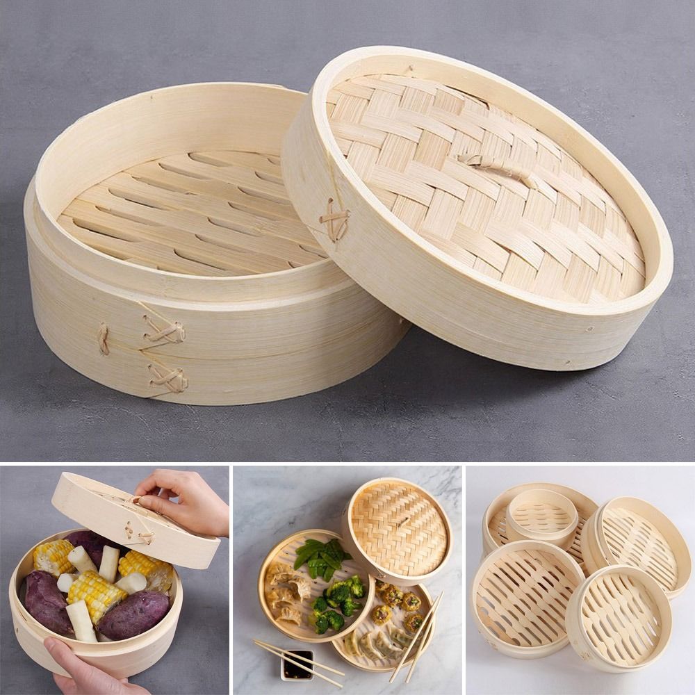 Chinese Steamer Bamboo Steamer - Bao Steamer Bamboo のレビューと価格