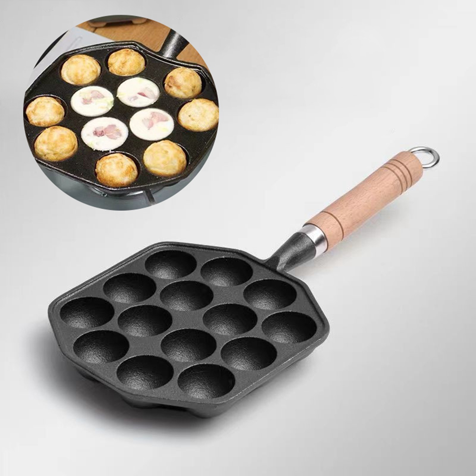 14 Holes Takoyaki Pan Nonstick - Egg Waffle Pan のレビューと価格