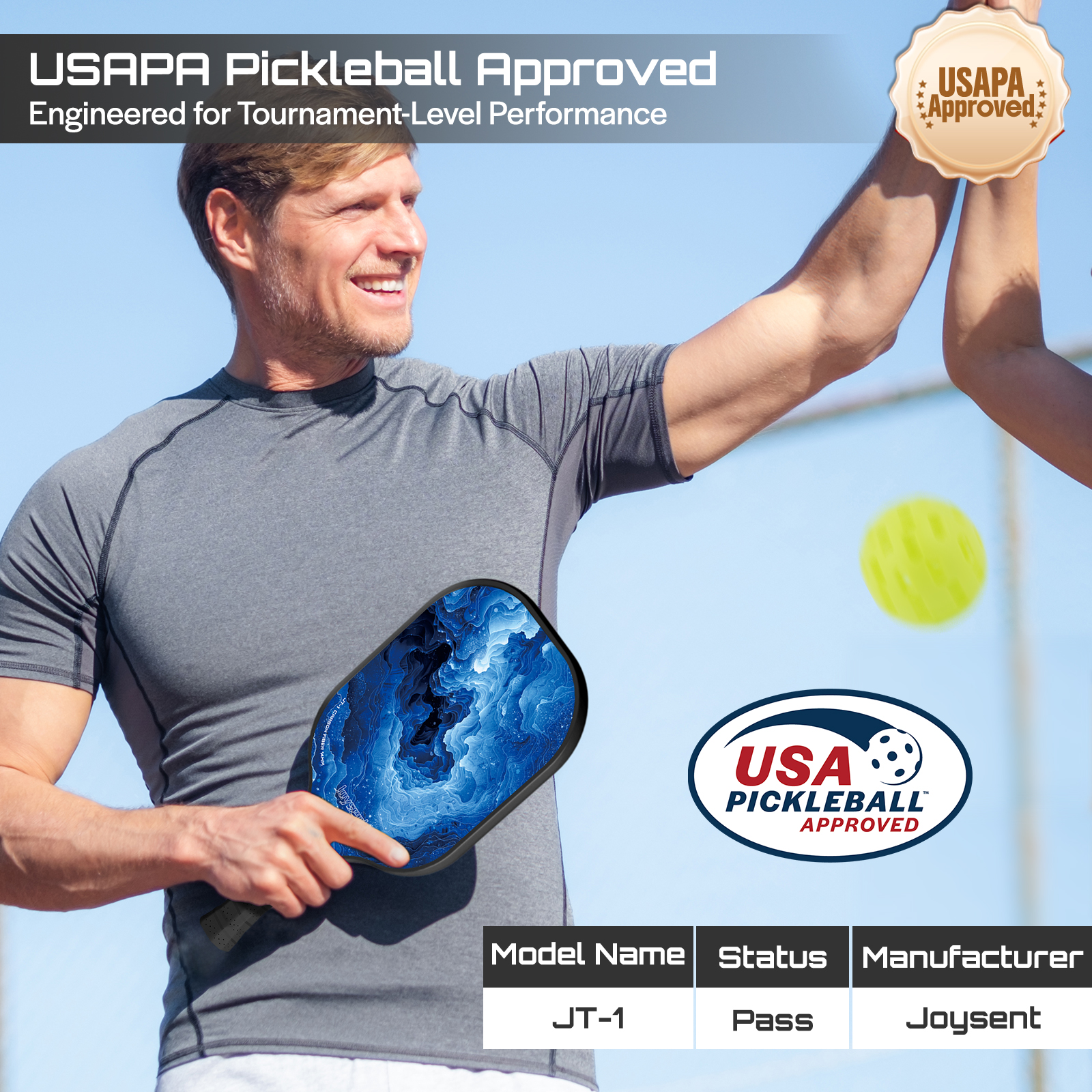 Joysent USAPA Approve Pickleba - Crepe Pan Carbon のレビューと価格