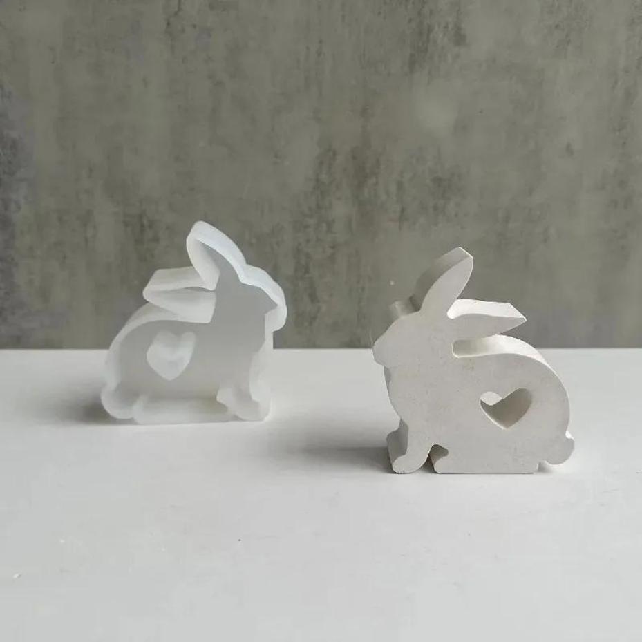 1Pcs Heart Shaped Bunny Silico - Bunny Cake Mold のレビューと価格