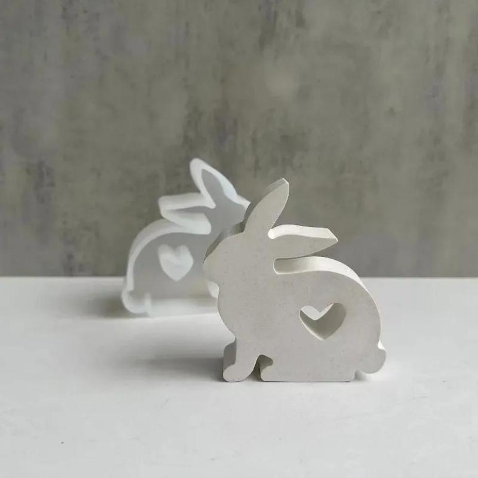 1Pcs Heart Shaped Bunny Silico - Bunny Cake Mold のレビューと価格