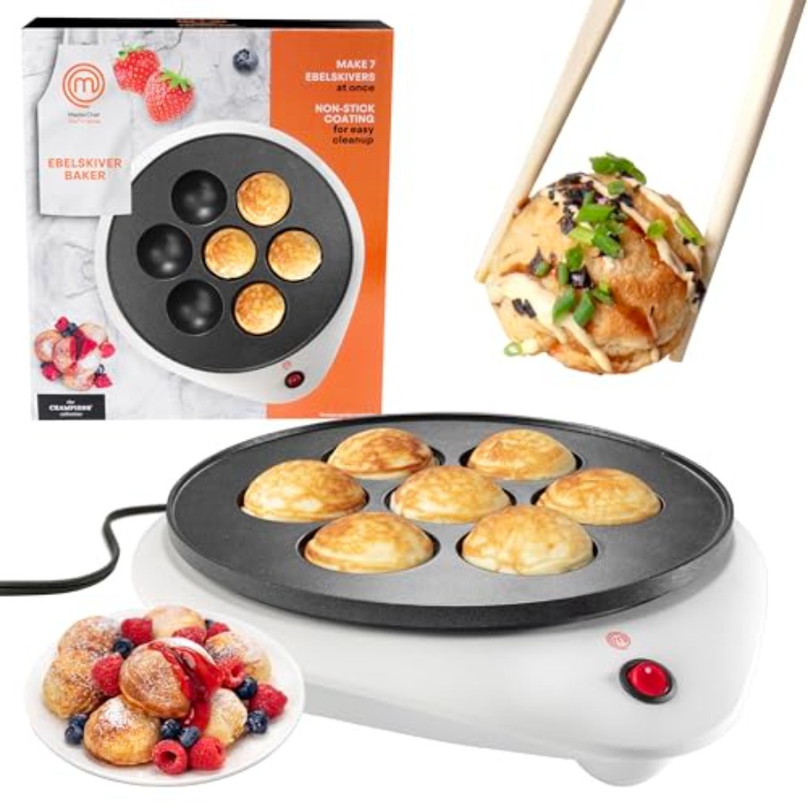 MasterChef Electric Ebelskiver - Takoyaki Grill Plate のレビューと価格