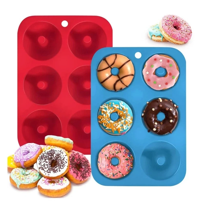 6 Holes Silicone Donut Mold Ba - Donut Mold Silicone のレビューと価格