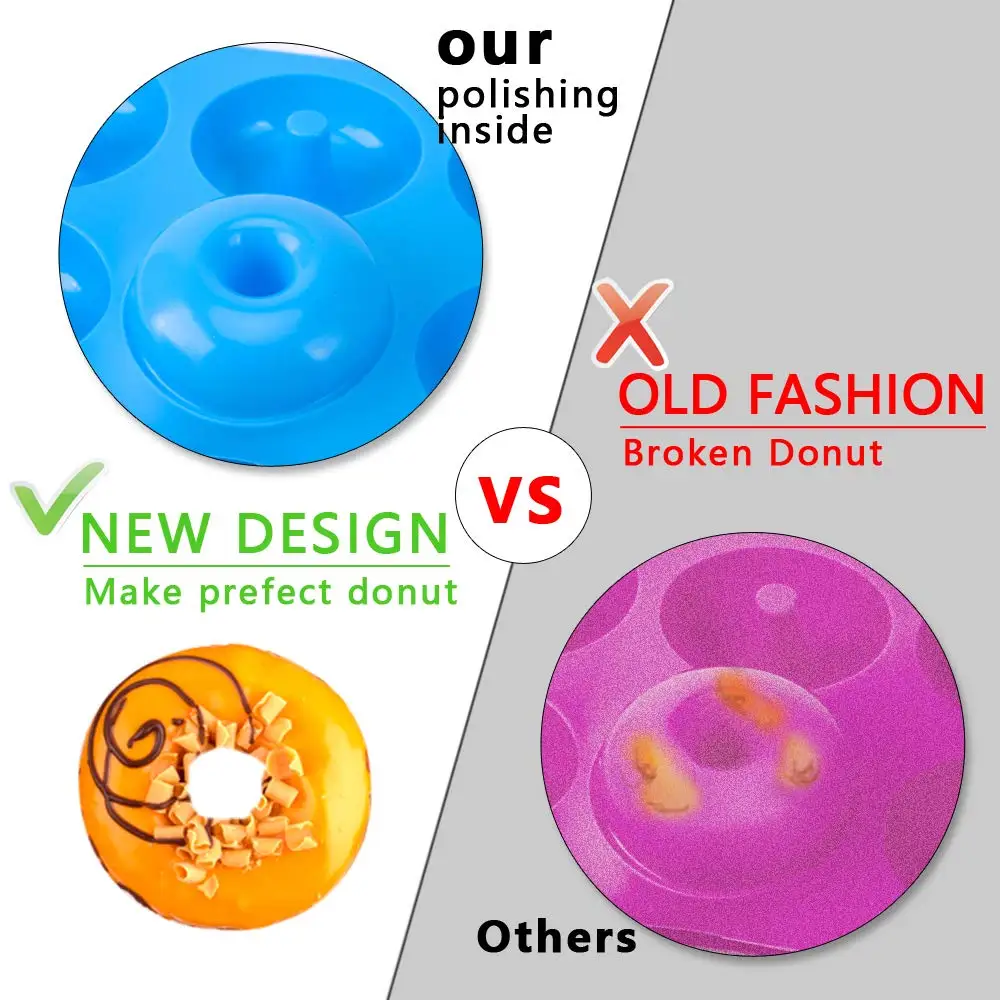 6 Holes Silicone Donut Mold Ba - Donut Mold Silicone のレビューと価格