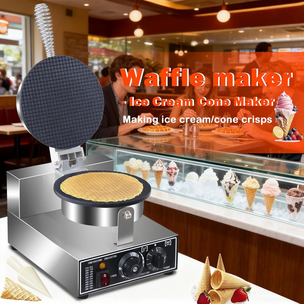 110V Commercial Waffle Cone Ma - Waffle Cone Maker のレビューと価格