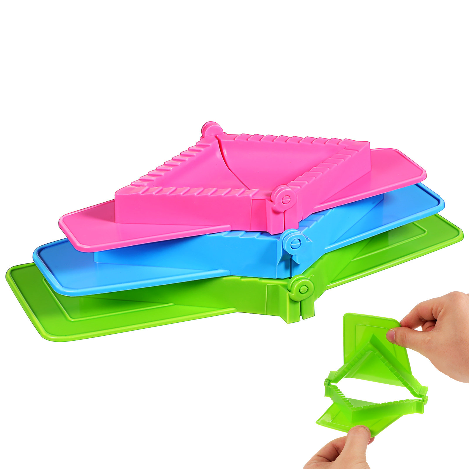 3Pcs Lightweight Square Dumpli - Dumpling Press Set のレビューと価格
