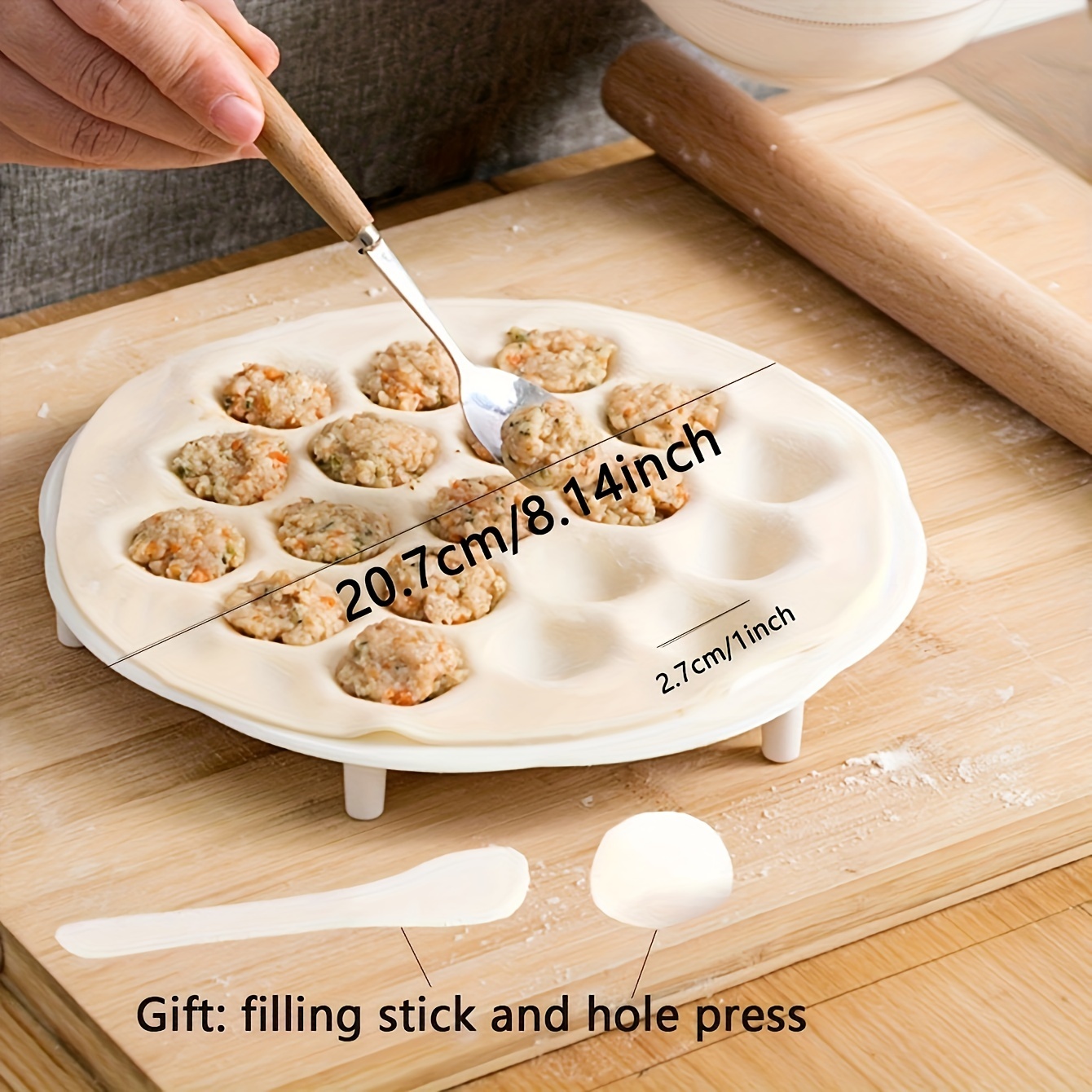 1pc- Simple Chinese Dumplings  - Dumpling Press Set のレビューと価格