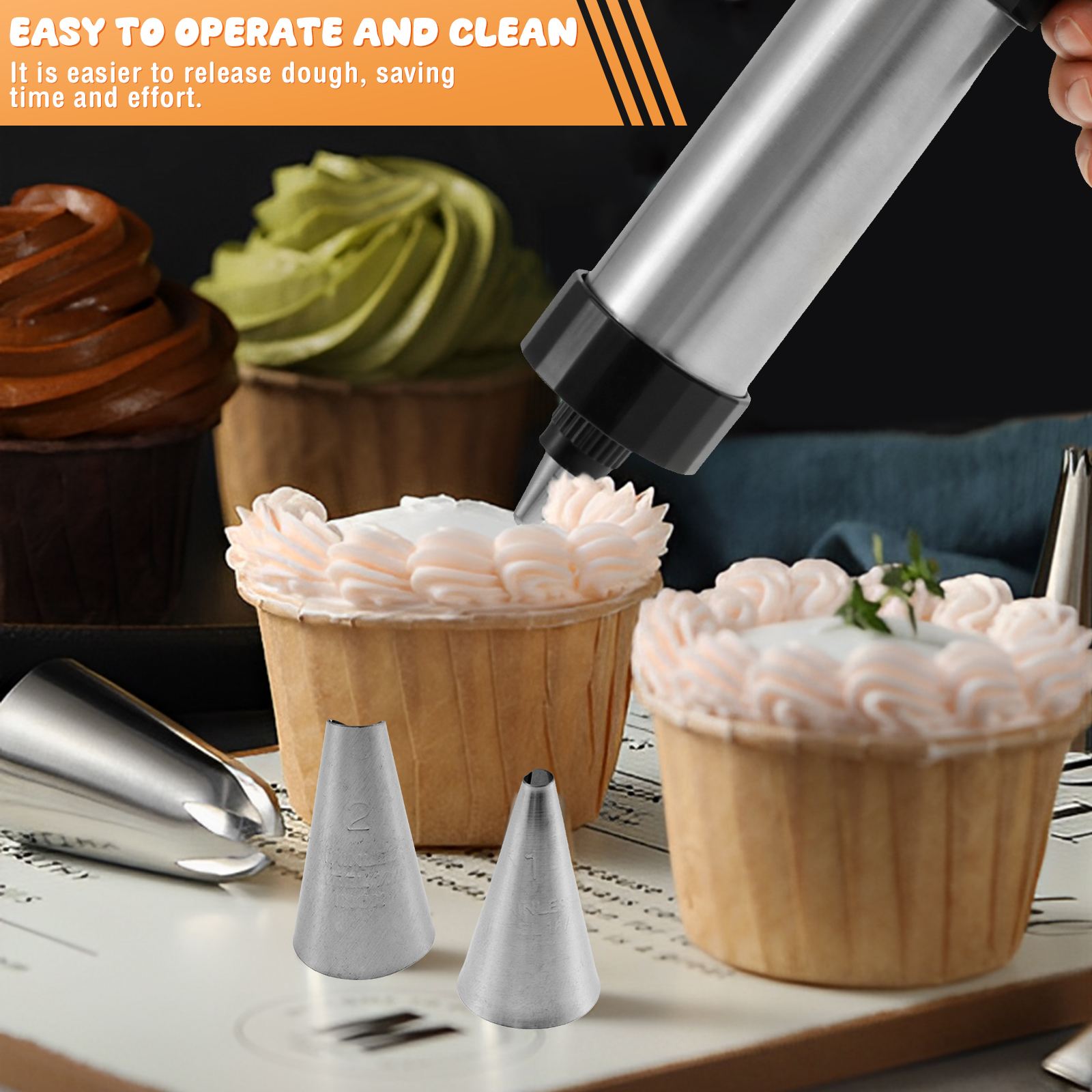 Stainless Steel Cookie Gun Chu - Churros Maker Gun のレビューと価格