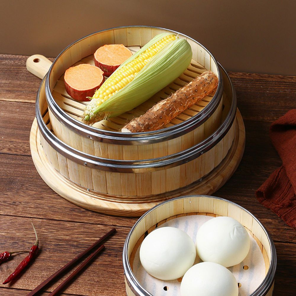 Dim Sum Bao Buns Woven Bamboo  - Bao Steamer Bamboo のレビューと価格
