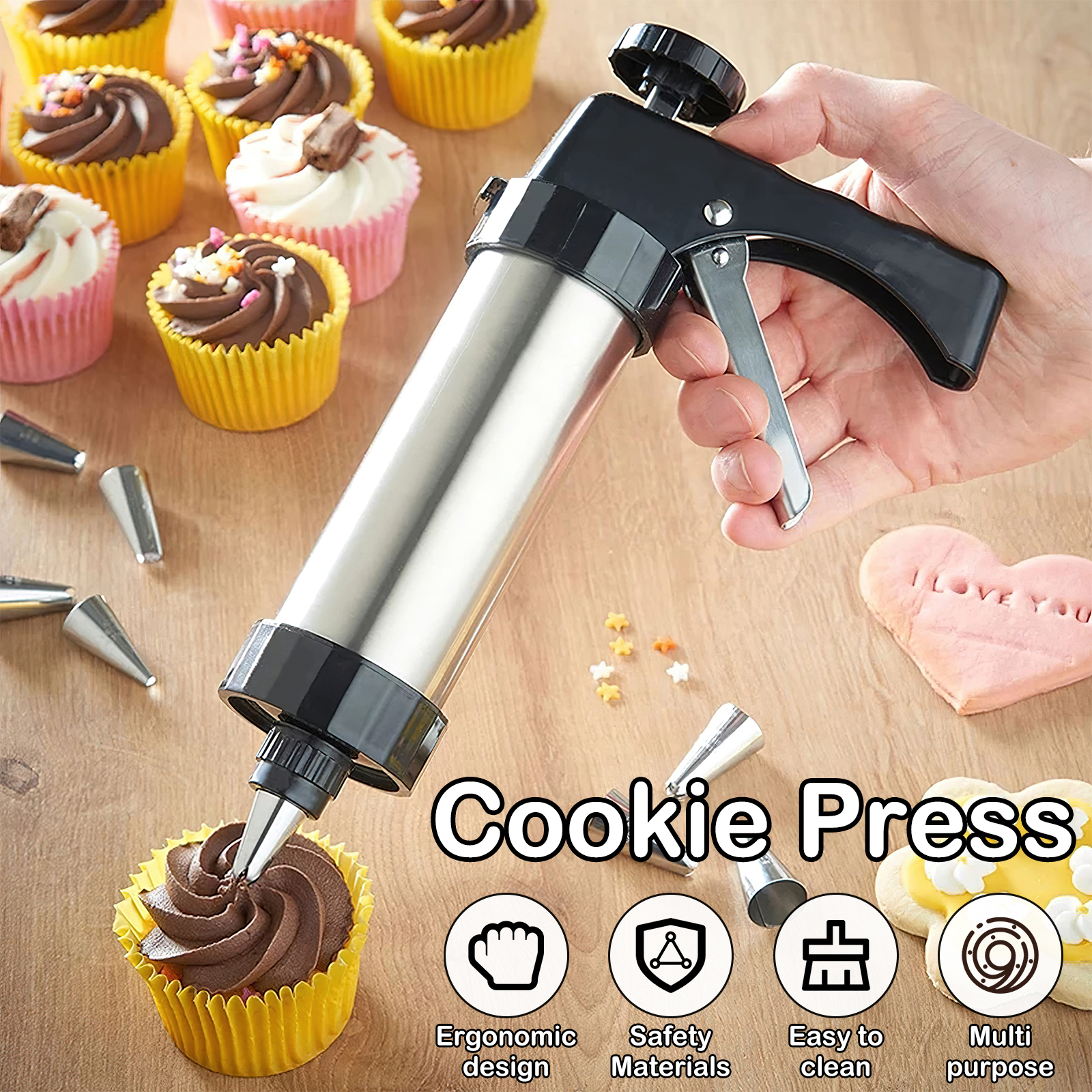 Christmas Cookie Press Gun and - Churros Maker Gun のレビューと価格