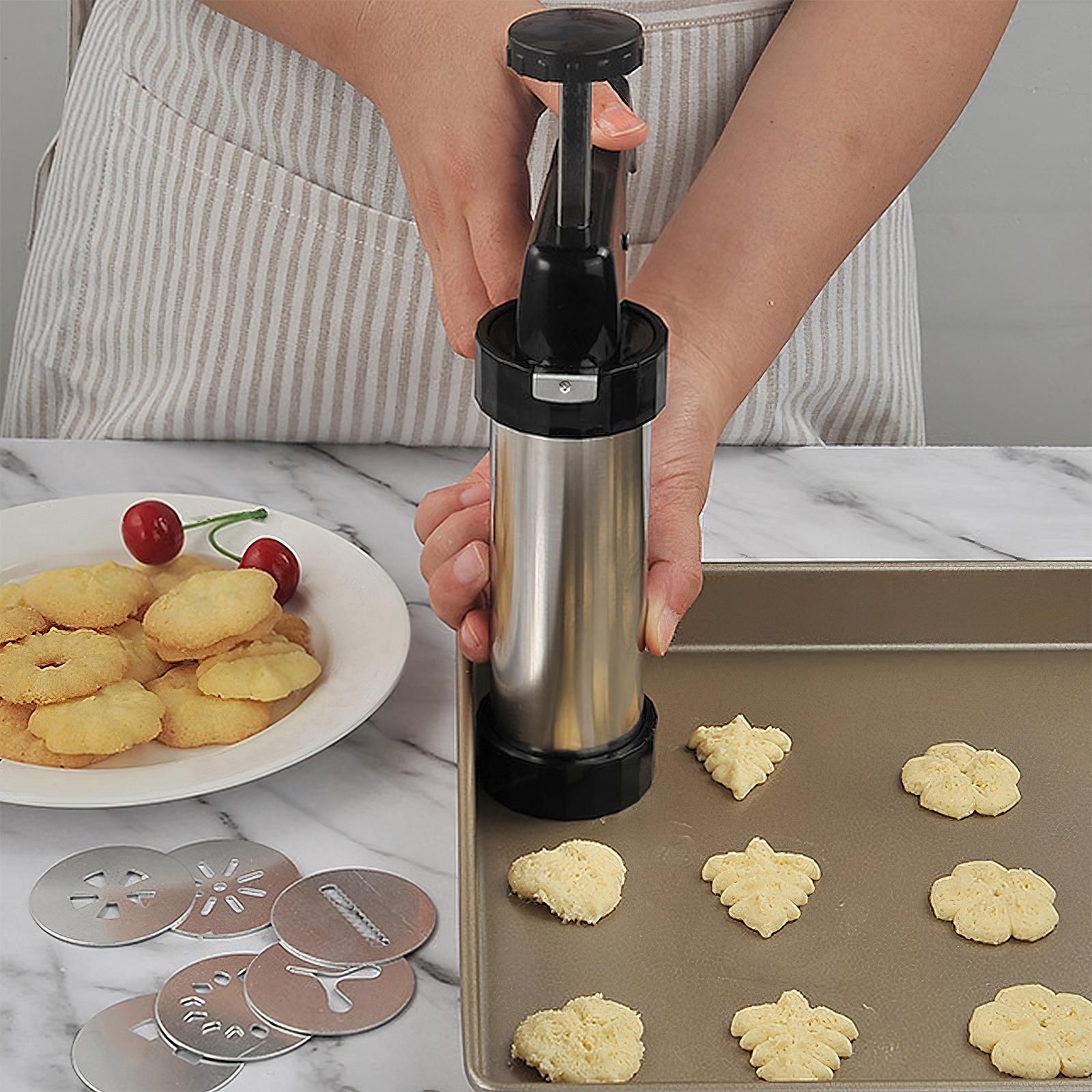 Christmas Cookie Press Gun and - Churros Maker Gun のレビューと価格