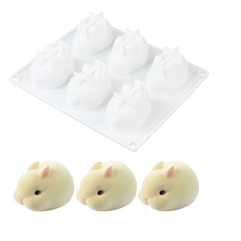Silicone 3D Bunny Rabbit Cake  - Bunny Cake Mold のレビューと価格
