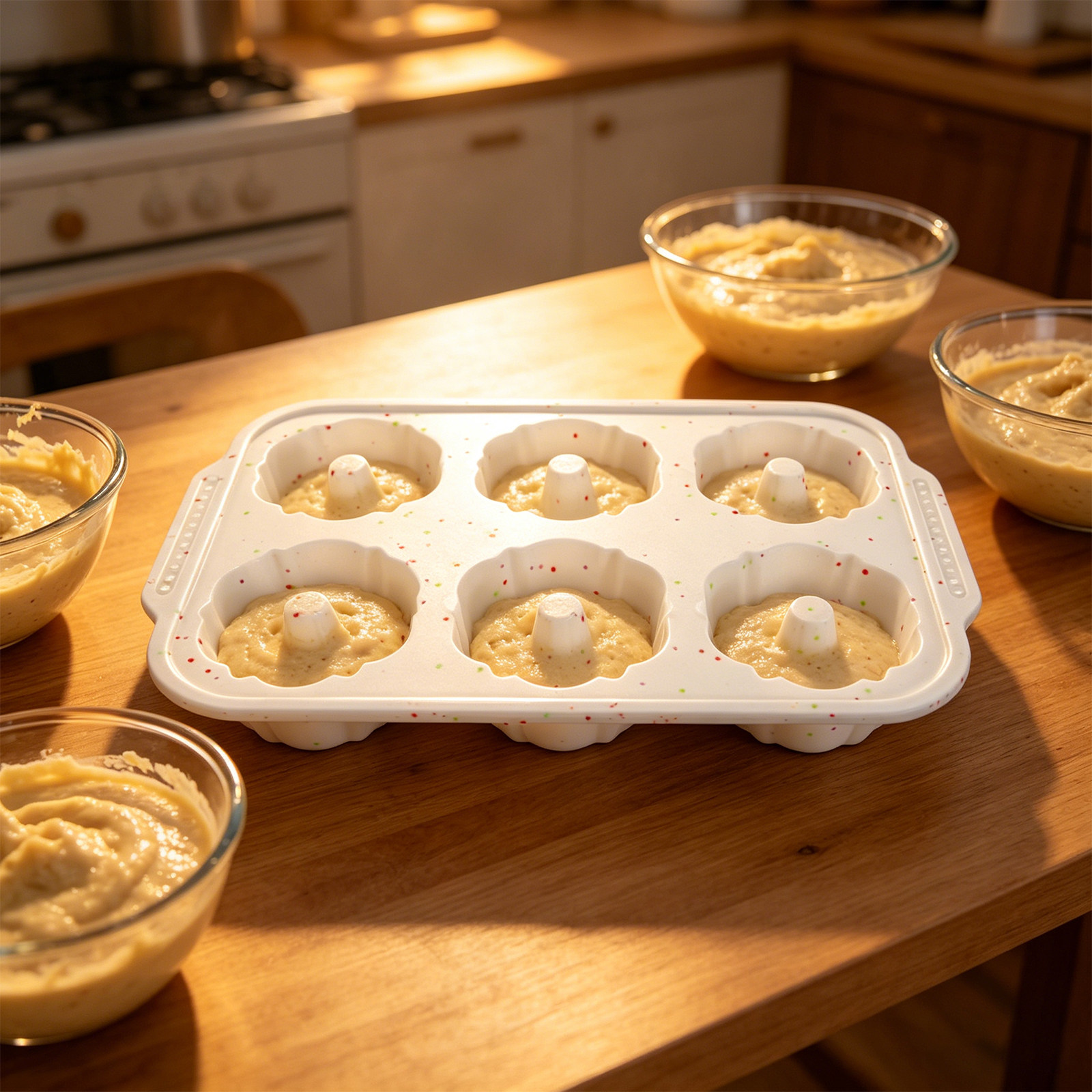 2Pcs Silicone Donut Pan Baking - Donut Mold Silicone のレビューと価格