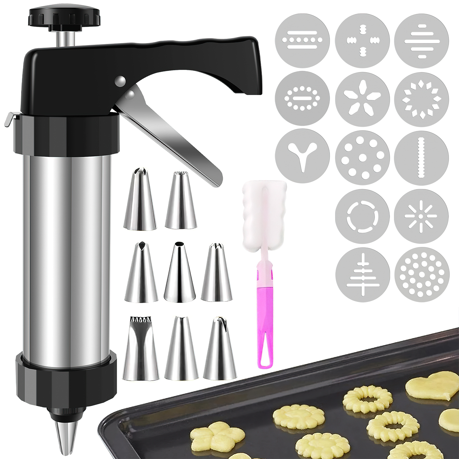 Cookie Maker Machine Stainless - Churros Maker Gun のレビューと価格