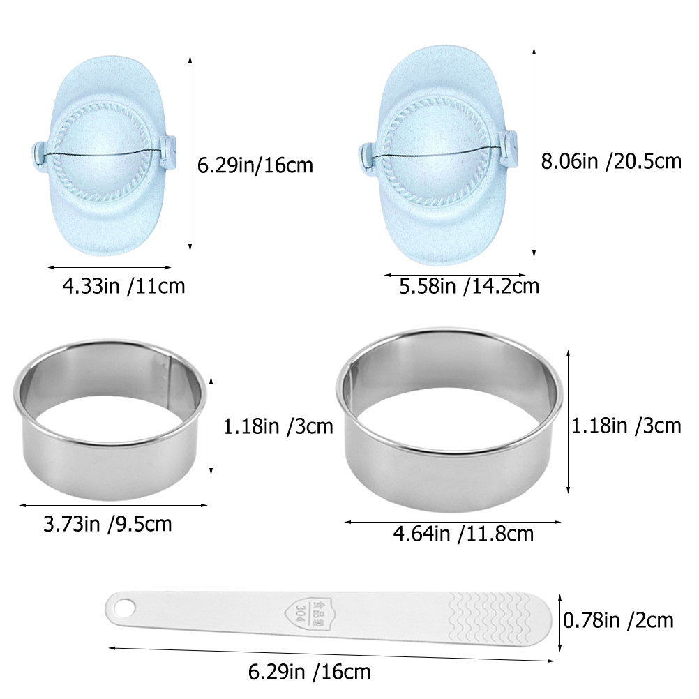 1Set Stainless Steel Dumpling  - Dumpling Press Set のレビューと価格