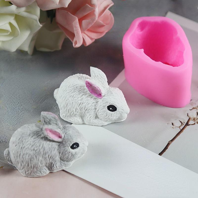 3d Rabbit Silicone Candle Mold - Bunny Cake Mold のレビューと価格