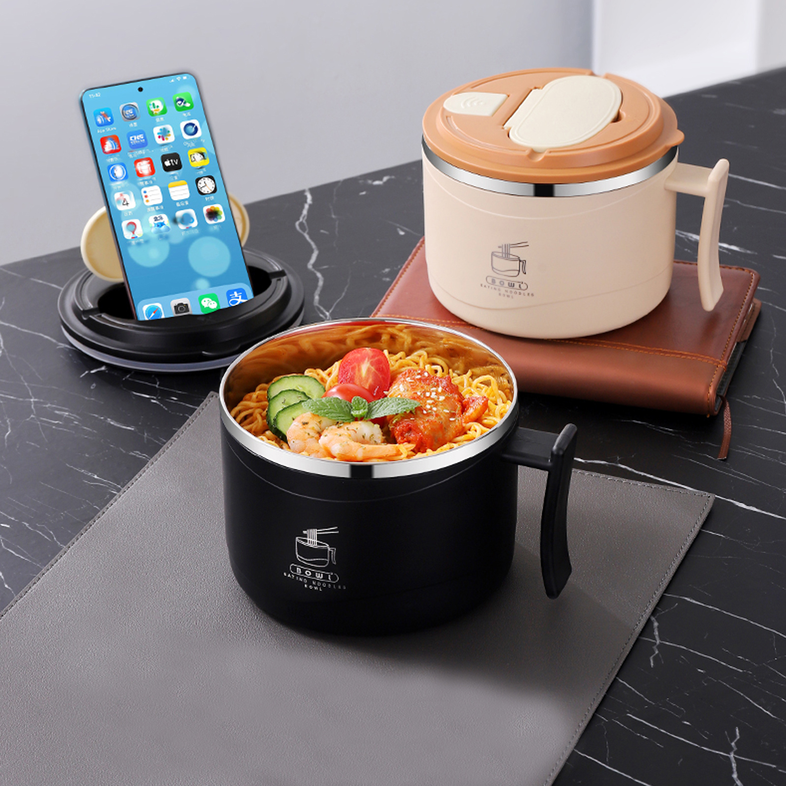 1300ml Ramen Bowl With Lid Sta - Dim Sum Basket のレビューと価格