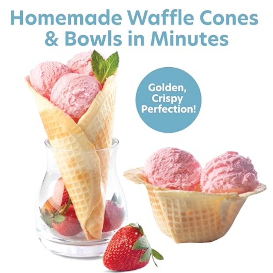 Waffle Cone and Ice Cream Bowl - Waffle Cone Maker のレビューと価格