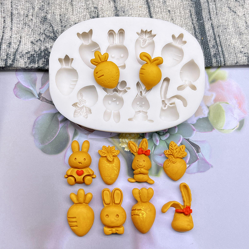 Easter Bunny Rabbit Radish Sil - Bunny Cake Mold のレビューと価格