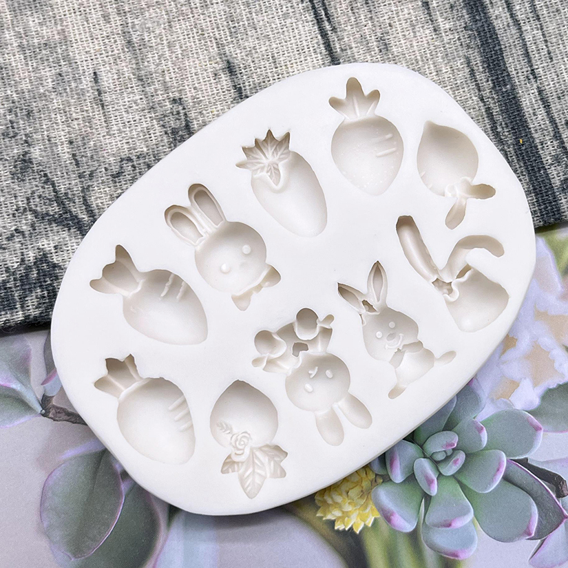 Easter Bunny Rabbit Radish Sil - Bunny Cake Mold のレビューと価格