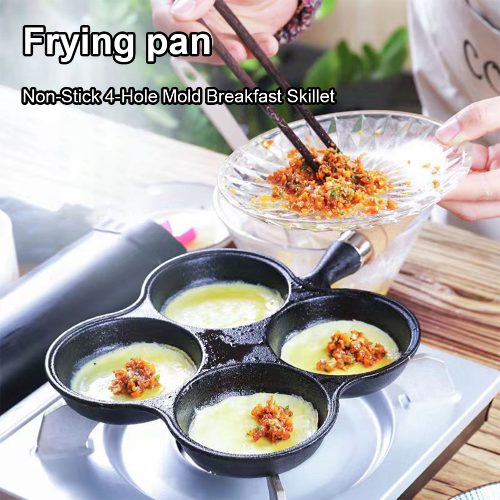 4-Hole Frying Pan Non Stick Br - Cast Iron Corn のレビューと価格