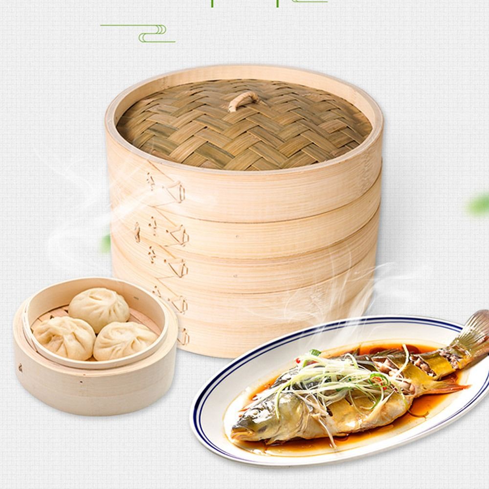 Chinese Steamer Basket Bamboo  - Bao Steamer Bamboo のレビューと価格