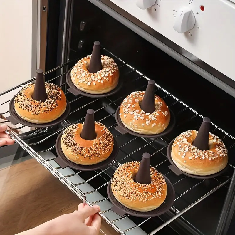 6/12pcs Baking Mold Set Silico - Donut Mold Silicone のレビューと価格