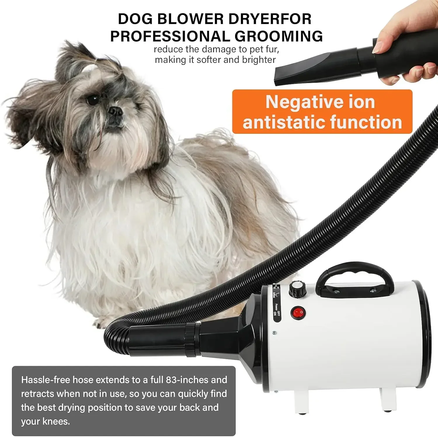 2800W Pet Hair Dryer for Dogs  - Hot Dog Press のレビューと価格