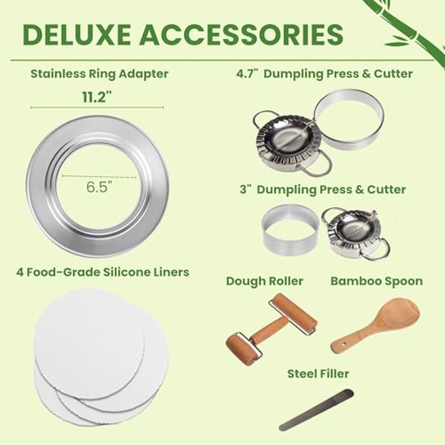 2-tier 10 Bamboo Steamer with  - Bao Steamer Bamboo のレビューと価格