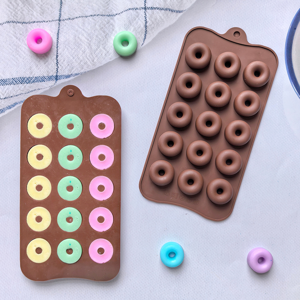 1pc 15 hole donut shaped DIY n - Donut Mold Silicone のレビューと価格