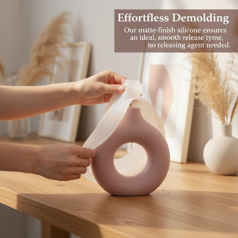 Nordic Donut Shape Vase Silico - Donut Mold Silicone のレビューと価格