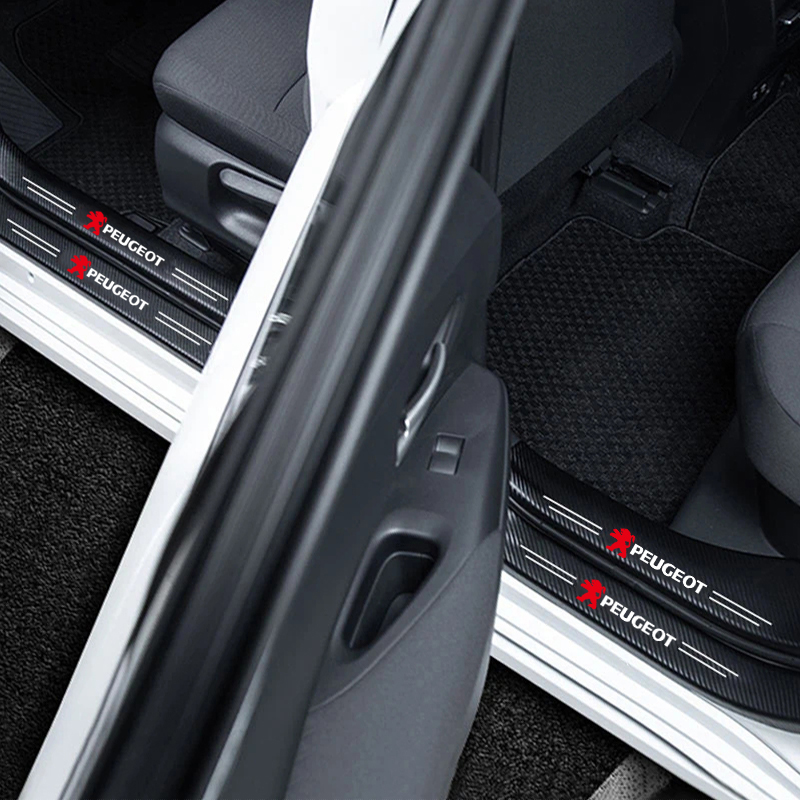 1/4/5Pcs Car Door Sill Scuff P - Crepe Pan Carbon のレビューと価格